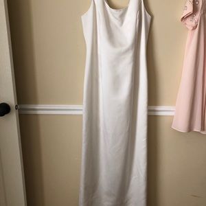 80s satin wedding dress